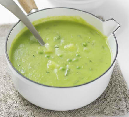 Minty-pea-potato-soup